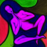 Bohyně meditace - barevná varianta 2