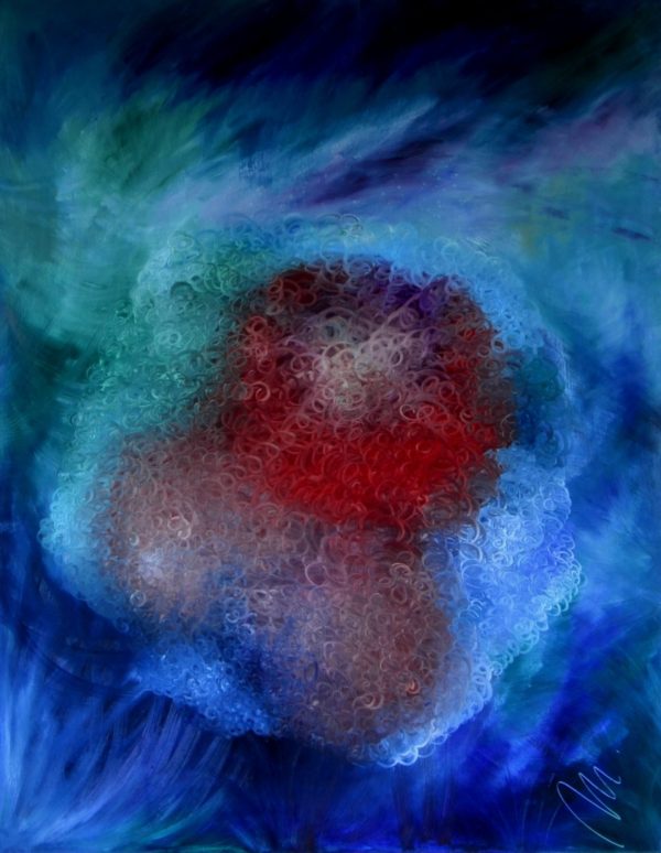 11 - Mořský květ - olej na sololitu - 140 x 110 cm- r. 2007