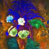 Ze zahrady - 123 x 138 cm -olej na sololitu - r. 2019, barva 7