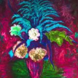 Ze zahrady - 123 x 138 cm -olej na sololitu - r. 2019, barva 8
